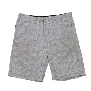 Travis Mathew Mens Golf Shorts ~ Size 34 Greenish Grayish Plaid